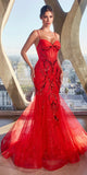Ladivine CM352 Long Embellished Sweetheart Mermaid Gown
