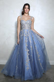 Eureka EK115 A-line Ball Gown With Embroidery Lace Detailing