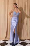 Eureka EK203 Elegant Fitted Evening Gown With Corset Bodice