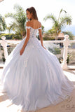 Nox Anabel H1352 Poofy A-Line Ballgown Off the Shoulder Quinceanera Dress
