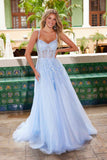 Nox Anabel H1682 A-Line Sweetheart Neckline Dress with Floral Applique