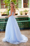 Nox Anabel H1682 A-Line Sweetheart Neckline Dress with Floral Applique