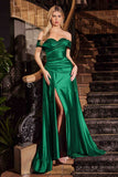 Ladivine J880 Dress Off The Shoulder Fitted Gown