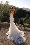 Nox Anabel JE1014L Long Applique Sleeveless Bridal Mermaid Dress