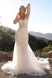 Nox Anabel JE1014L Long Applique Sleeveless Bridal Mermaid Dress