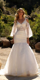Nox Anabel JE983L Long Bell Sleeve Mermaid Bridal Gown