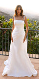 Nox Anabel JE993 Long Sleeveless A-line Wedding Gown