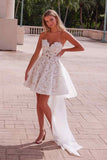 Nox Anabel JQ1017 Sweetheart Floral Big Bow Back Wedding Reception Dress