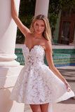 Nox Anabel JQ1017 Sweetheart Floral Big Bow Back Wedding Reception Dress