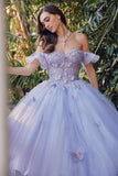 Juliet JT1448J Off the Shoulder A-Line Poofy Quinceanera Ball Gown