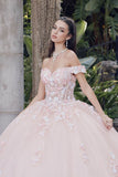 Juliet JT1460J Off the Shoulder Corset Bodice Poofy Quinceanera Gown