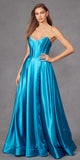 Juliet JT2435A Long Strapless Sweetheart Mikado A-Line Gown