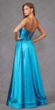 Juliet JT2435A Long Strapless Sweetheart Mikado A-Line Gown