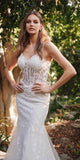 Juliet JT2441SW Long Corset Bodice Embellished Mermaid Wedding Dress