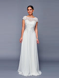 Deklaire Bridal K311 Mother of the Bride A-Line Cap Sleeve Chiffon Gown