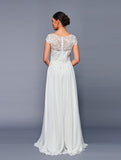 Deklaire Bridal K311 Mother of the Bride A-Line Cap Sleeve Chiffon Gown