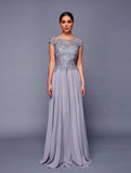 Deklaire Bridal K311 Mother of the Bride A-Line Cap Sleeve Chiffon Gown