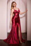 Ladivine KV1119 Dress Soft Satin Fit & Flare Gown