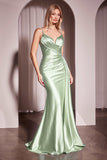 Ladivine KV1119 Dress Soft Satin Fit & Flare Gown