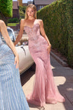 Ladivine KV1139 Strapless Sweetheart Beaded Bodice Mermaid Gown