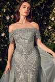 Andrea & Leo MA103 Off The Shoulder Embellished Mermaid Gown