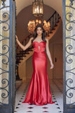 Nox Anabel T1500 Dress Satin Strapless Floor Length Keyhole Bodice