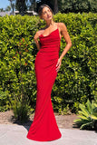Astee T2008 Fitted Spaghetti Strap Open Back with Lace Detail Gown