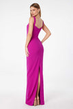 Astee T3000 Classic Modest Fitted Gown with Back Leg Slit