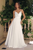 Amoris T714W A-Line Spaghetti Strap Wedding Dress