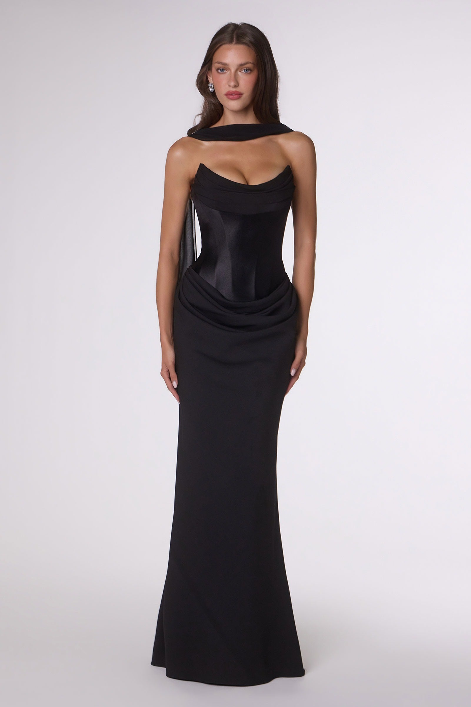 Amoris T732 Strapless Fitted Column Semi-Formal Gown DiscountDressShop Amoris T732 Strapless Fitted Column Semi-Formal Gown DiscountDressShop