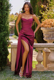 Amoris T741W Flowing A-Line Strapless Chiffon Off White Evening Gown