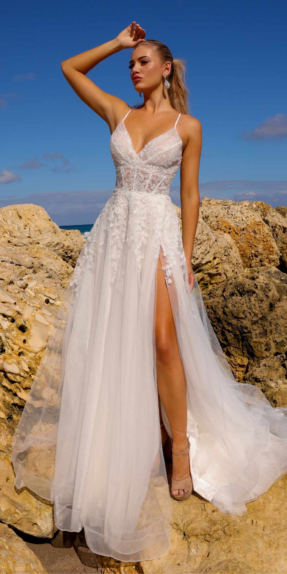 Amelia Couture TM1006 Dress - White