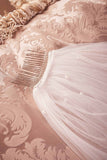 Ladivine V007 Wedding Veil - Pearl Drops Chapel Veil