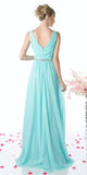 Cinderella Divine W0014 Long Gown Sleeveless Pleated Rhinestone Waist
