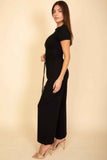 Relaxed Fit Top And Wide-leg Pants Set