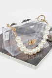 Transparent Cross Body Bag W Clear Chain