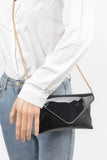 Enamel Envelope Clutch