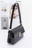 Enamel Flap Shoulder Bag