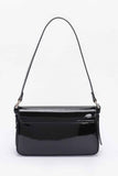 Enamel Flap Shoulder Bag