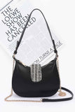 Faux Leather Hobo Bag