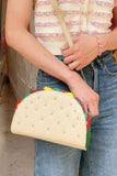 Studded Taco Shape Clutch