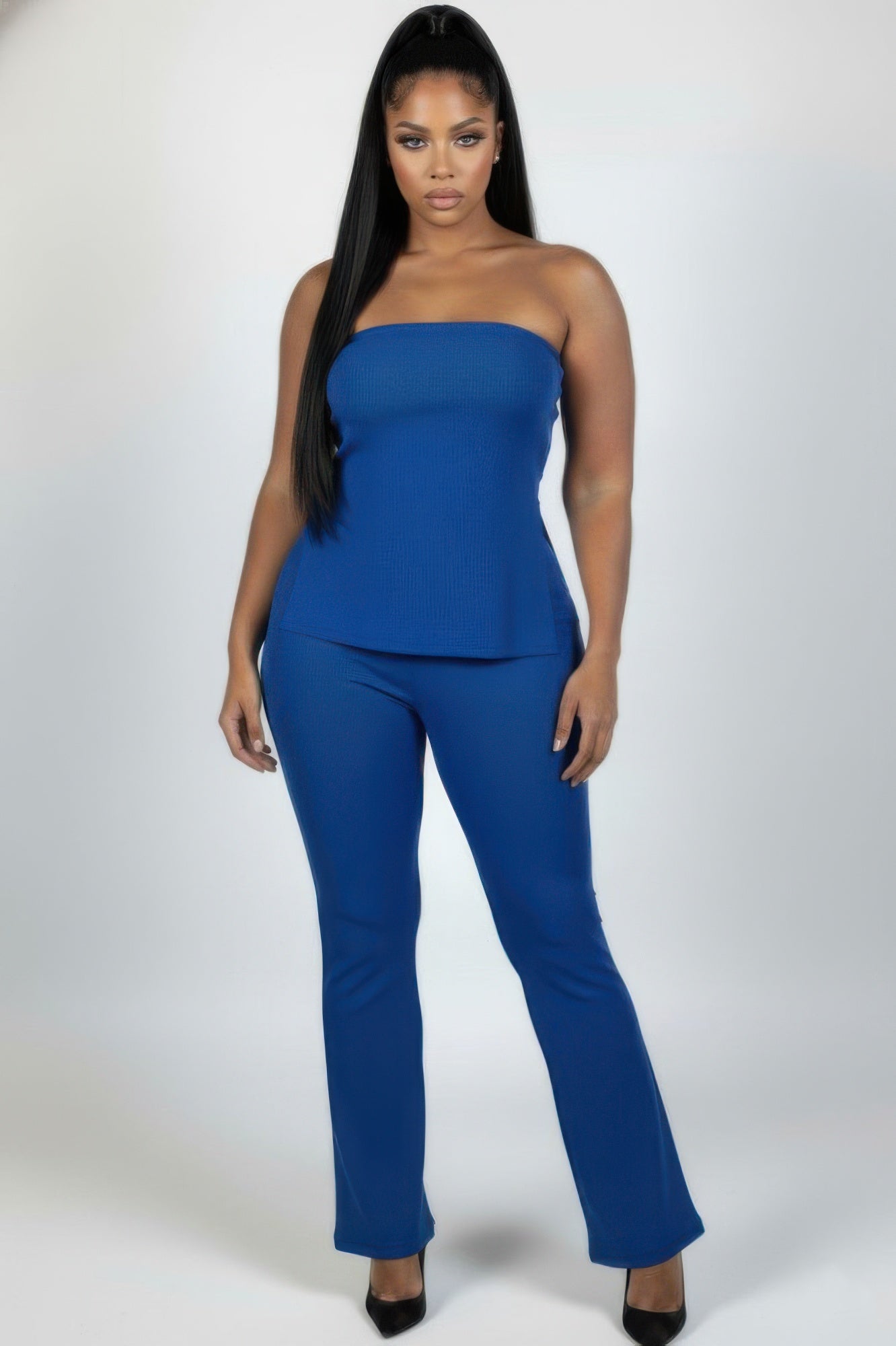 slim fit dress slacks Strapless Ruched Mini Dress main image 1