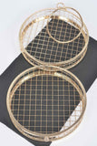 Metal Wire Round Clutch