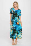 Print Bns Long Dress