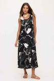 Print Bns Tank Long Dress