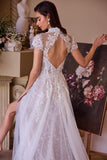 Andrea & Leo WL035 Wedding Dress Lace & Tulle Short Sleeve Gown