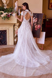 Andrea & Leo WL035 Wedding Dress Lace & Tulle Short Sleeve Gown