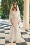 Andrea & Leo WL060 Mermaid Bridal Gown Veil Included
