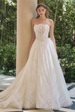 Andrea & Leo WL061 Timeless A-Line Strapless Wedding Gown