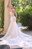 Andrea & Leo WL065 Mermaid Bridal Gown Removable Sheer Lace Sleeves
